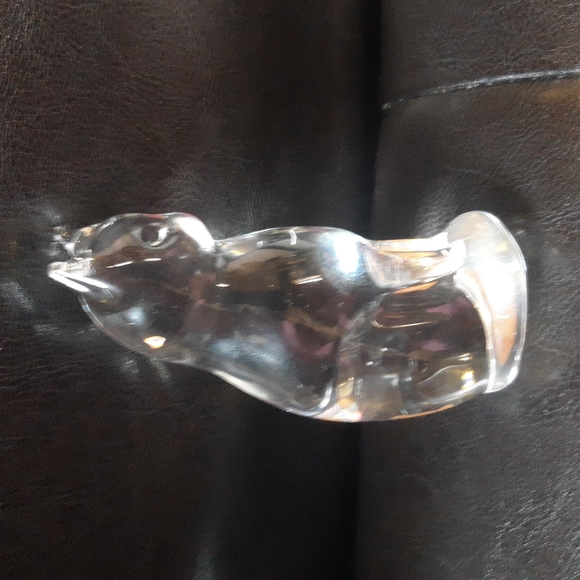 Reijmyre Kristall Sweden Cat Clear Art Glass Figurine Paperweight - Picture 4 of 5